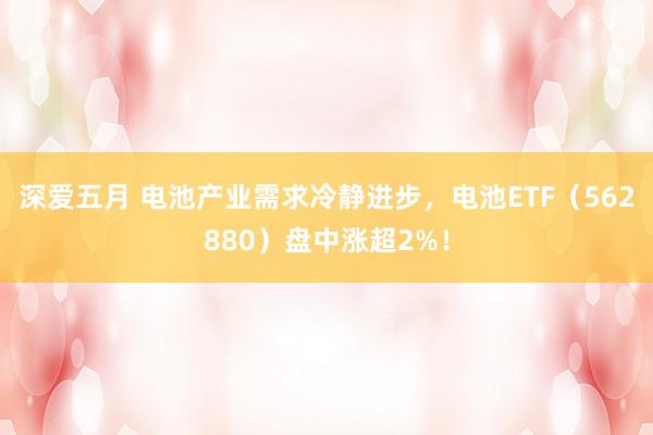 深爱五月 电池产业需求冷静进步，电池ETF（562880）盘中涨超2%！