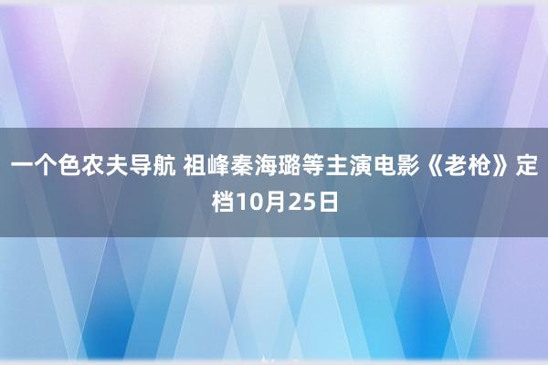 一个色农夫导航 祖峰秦海璐等主演电影《老枪》定档10月25日