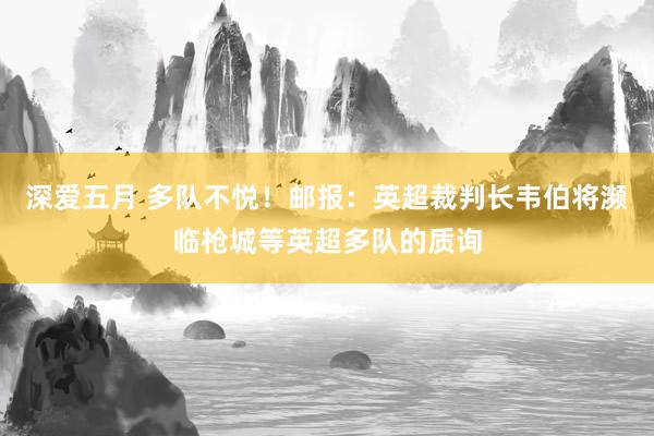 深爱五月 多队不悦！邮报：英超裁判长韦伯将濒临枪城等英超多队的质询