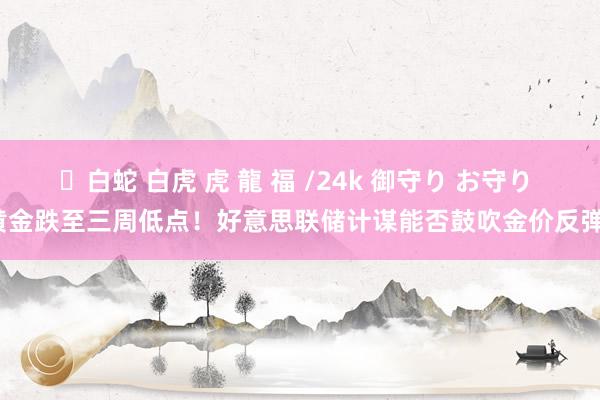 ✨白蛇 白虎 虎 龍 福 /24k 御守り お守り 黄金跌至三周低点！好意思联储计谋能否鼓吹金价反弹？