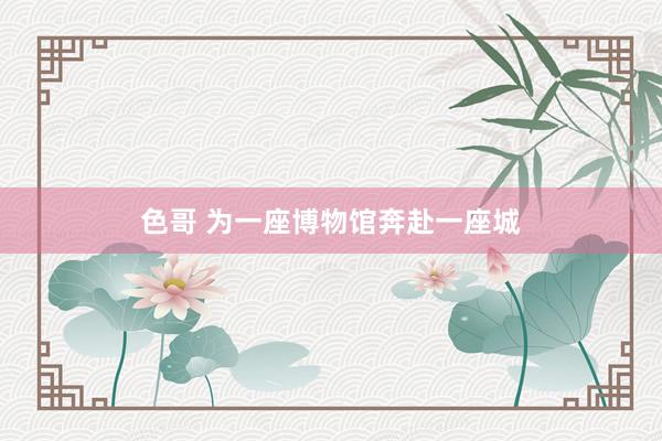 色哥 为一座博物馆奔赴一座城