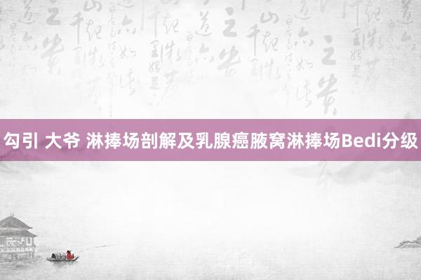 勾引 大爷 淋捧场剖解及乳腺癌腋窝淋捧场Bedi分级