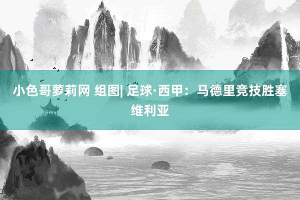 小色哥萝莉网 组图| 足球·西甲：马德里竞技胜塞维利亚