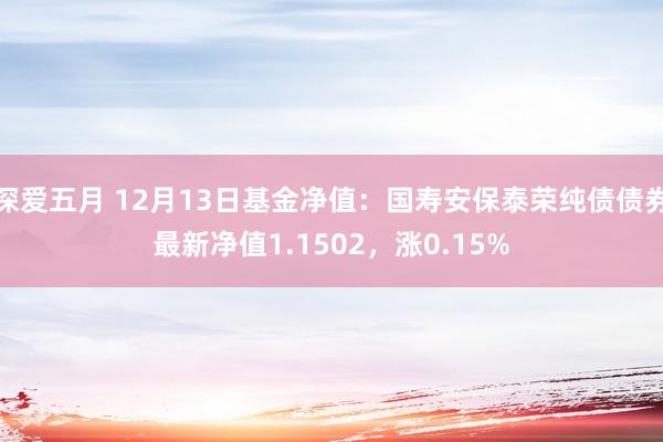 深爱五月 12月13日基金净值：国寿安保泰荣纯债债券最新净值1.1502，涨0.15%