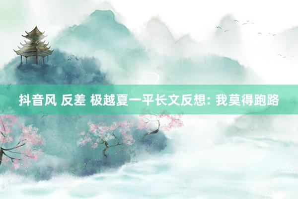 抖音风 反差 极越夏一平长文反想: 我莫得跑路