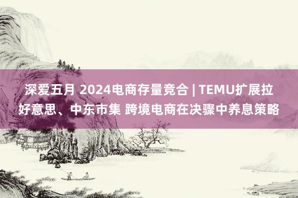 深爱五月 2024电商存量竞合 | TEMU扩展拉好意思、中东市集 跨境电商在决骤中养息策略