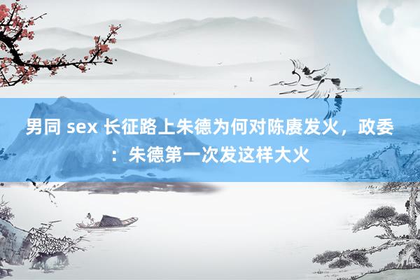男同 sex 长征路上朱德为何对陈赓发火，政委：朱德第一次发这样大火
