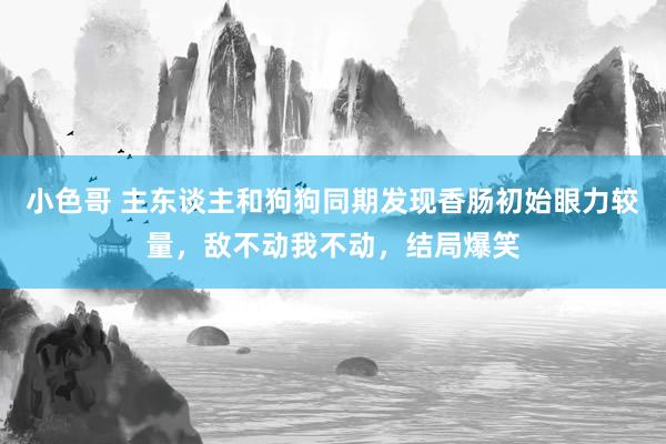 小色哥 主东谈主和狗狗同期发现香肠初始眼力较量，敌不动我不动，结局爆笑
