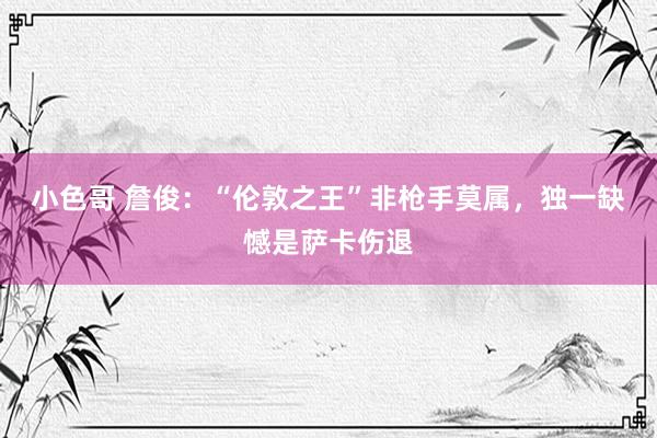 小色哥 詹俊：“伦敦之王”非枪手莫属，独一缺憾是萨卡伤退