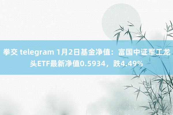 拳交 telegram 1月2日基金净值：富国中证军工龙头ETF最新净值0.5934，跌4.49%