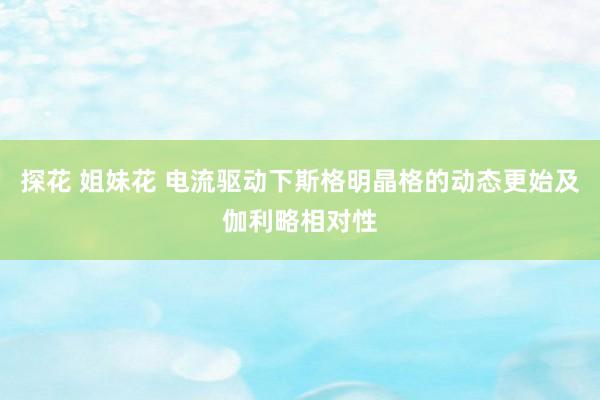 探花 姐妹花 电流驱动下斯格明晶格的动态更始及伽利略相对性