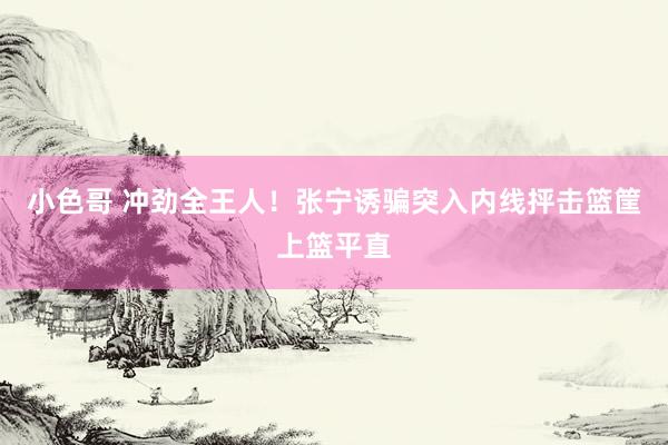 小色哥 冲劲全王人！张宁诱骗突入内线抨击篮筐上篮平直