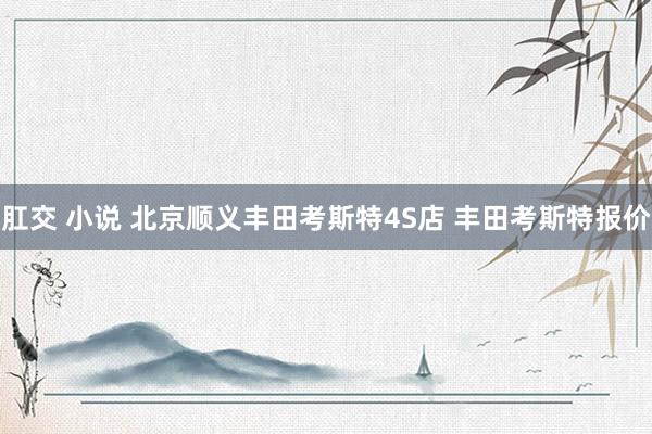 肛交 小说 北京顺义丰田考斯特4S店 丰田考斯特报价