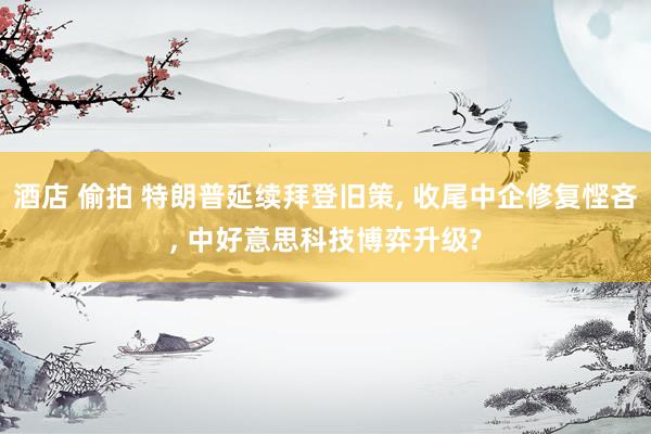 酒店 偷拍 特朗普延续拜登旧策， 收尾中企修复悭吝， 中好意思科技博弈升级?