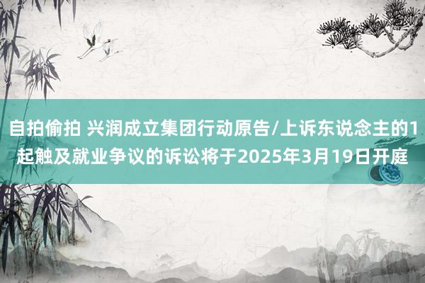 自拍偷拍 兴润成立集团行动原告/上诉东说念主的1起触及就业争议的诉讼将于2025年3月19日开庭