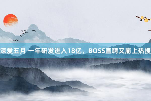 深爱五月 一年研发进入18亿，BOSS直聘又崩上热搜