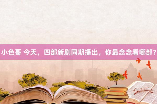 小色哥 今天，四部新剧同期播出，你最念念看哪部？